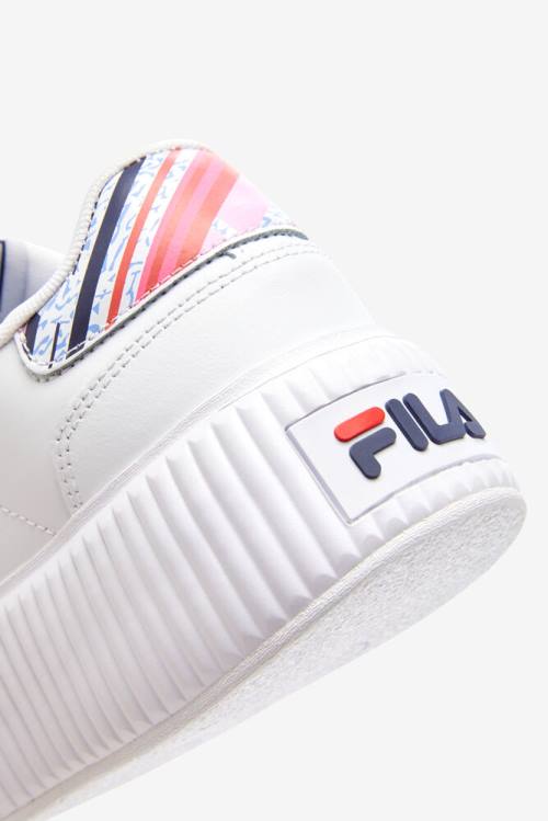 Fila Sandblast Oversole Rolando Naisten Tennarit Valkoinen Laivastonsininen Punainen | Fila915QC