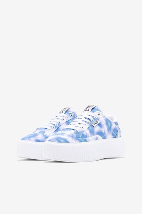 Fila Sandblast Oversole Tie Dye Naisten Tennarit Syvä Sininen Valkoinen | Fila061XU