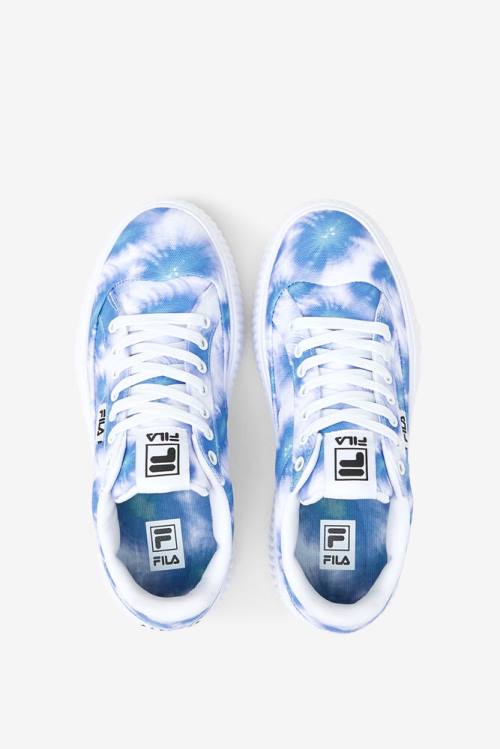 Fila Sandblast Oversole Tie Dye Naisten Tennarit Syvä Sininen Valkoinen | Fila061XU