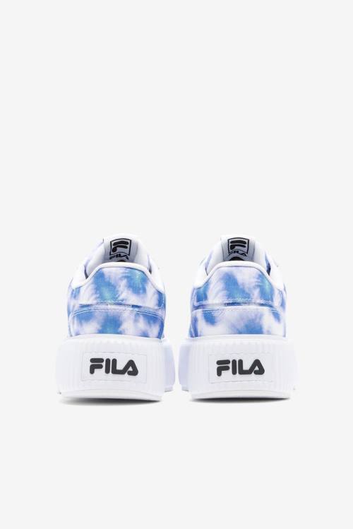 Fila Sandblast Oversole Tie Dye Naisten Tennarit Syvä Sininen Valkoinen | Fila061XU
