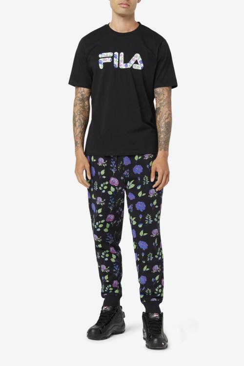Fila Saranac Tee Miesten T Paidat Mustat | Fila036ML