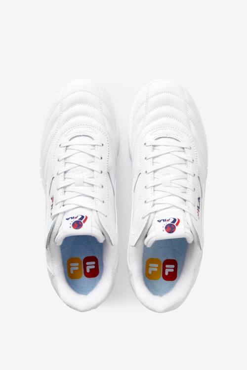 Fila Selecta Miesten Tennarit Valkoinen Laivastonsininen Punainen | Fila264ZY