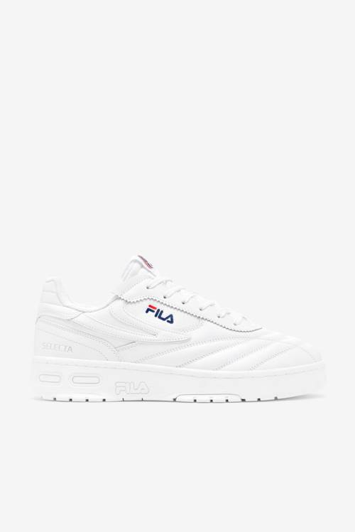 Fila Selecta Miesten Tennarit Valkoinen Laivastonsininen Punainen | Fila264ZY