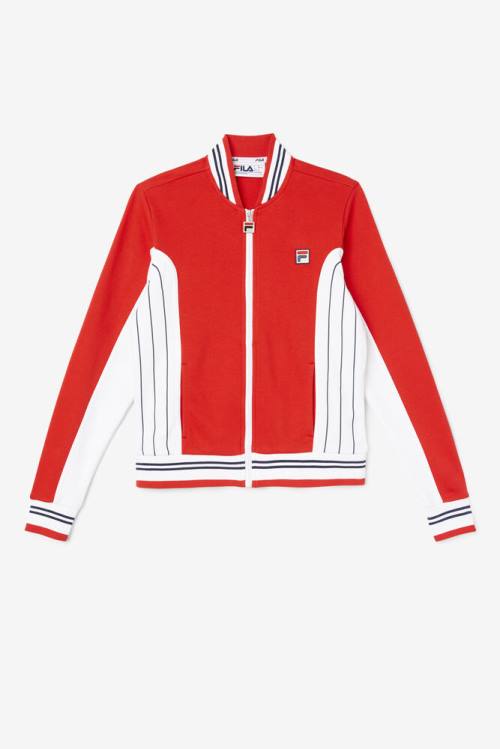 Fila Settanta Ii Naisten Takki Punainen Valkoinen Laivastonsininen | Fila430ZA