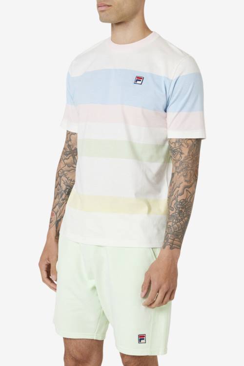 Fila Slitter Crew Miesten T Paidat Sininen Pinkki | Fila841ER