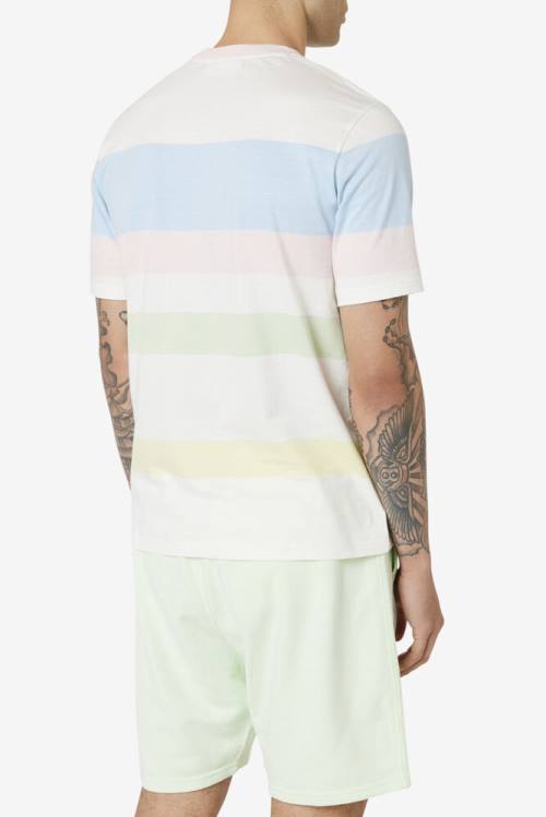 Fila Slitter Crew Miesten T Paidat Sininen Pinkki | Fila841ER
