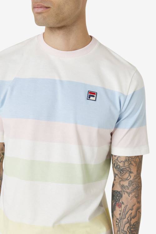 Fila Slitter Crew Miesten T Paidat Sininen Pinkki | Fila841ER