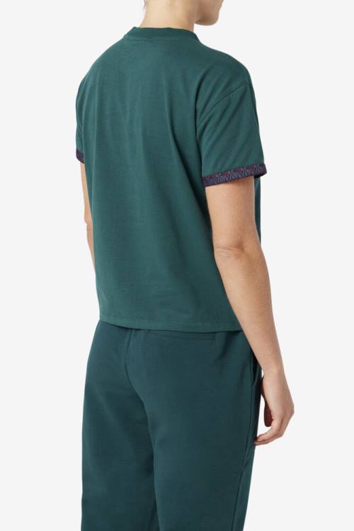 Fila Sloane Tee Naisten T Paidat Oliivinvihreä | Fila618NR