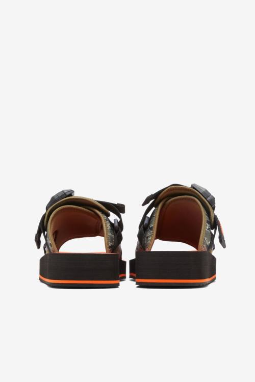 Fila Sol-slide V2 Camo Miesten Rantasandaalit Mustat Oliivinvihreä | Fila093LV