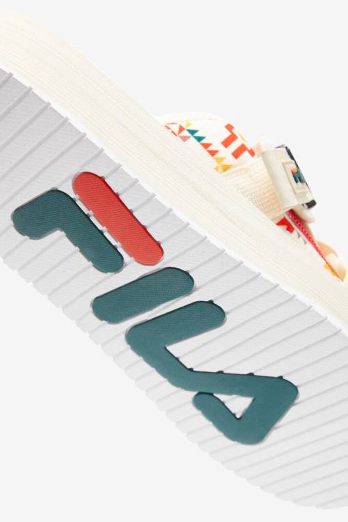 Fila Sol-slide V2 Miesten Rantasandaalit Valkoinen Monivärinen | Fila395MP