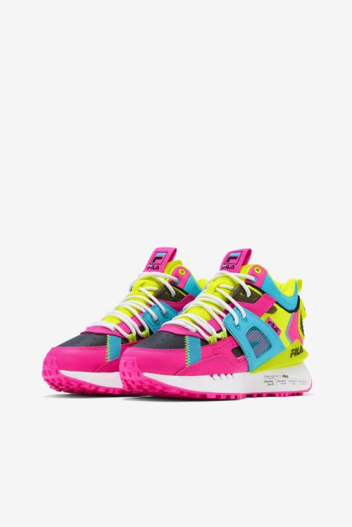 Fila Spectra Naisten Tennarit Pinkki Keltainen Mustat | Fila345UW