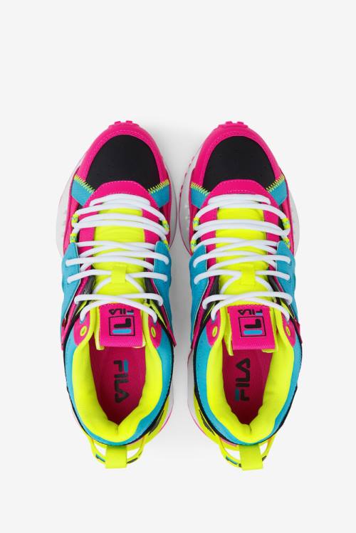 Fila Spectra Naisten Tennarit Pinkki Keltainen Mustat | Fila345UW