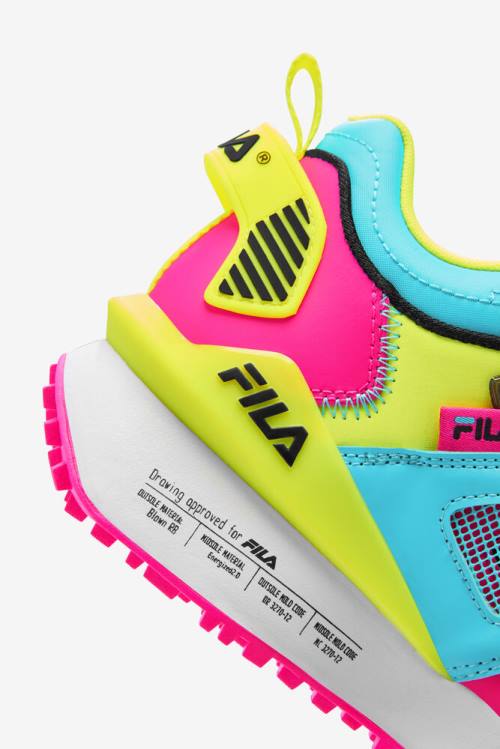 Fila Spectra Naisten Tennarit Pinkki Keltainen Mustat | Fila345UW