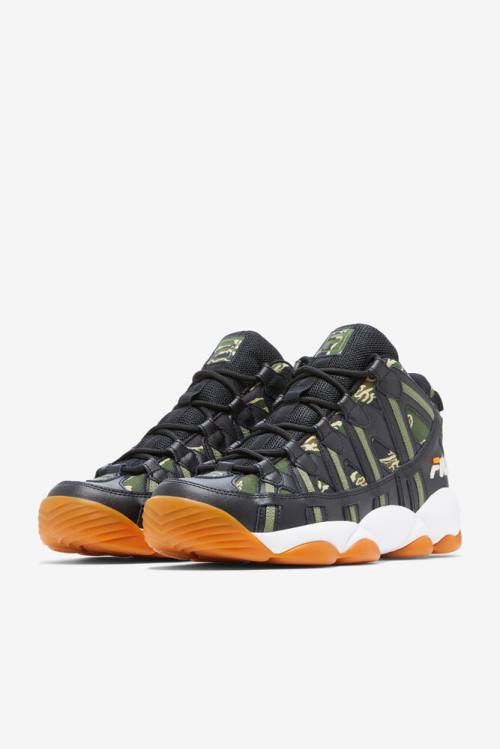 Fila Stackhouse Spaghetti Camo Miesten Tennarit Mustat Valkoinen | Fila897HG