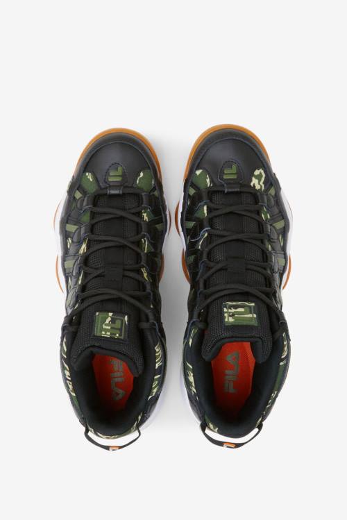Fila Stackhouse Spaghetti Camo Miesten Tennarit Mustat Valkoinen | Fila897HG