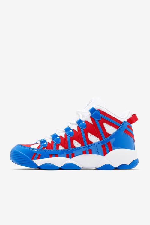 Fila Stackhouse Spaghetti Miesten Tennarit Valkoinen Punainen Sininen | Fila207QY