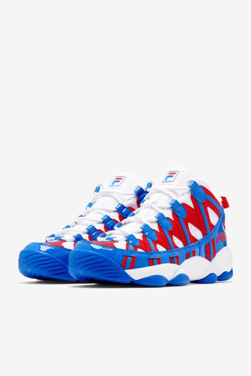 Fila Stackhouse Spaghetti Miesten Tennarit Valkoinen Punainen Sininen | Fila207QY