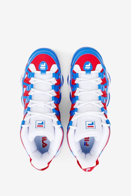 Fila Stackhouse Spaghetti Miesten Tennarit Valkoinen Punainen Sininen | Fila207QY