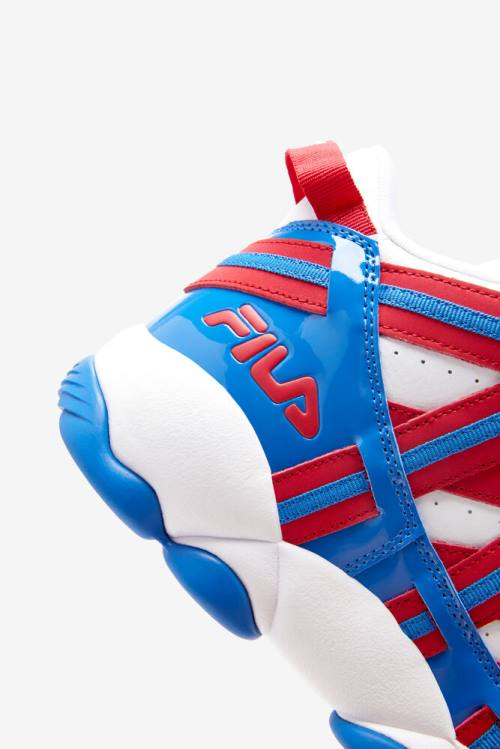 Fila Stackhouse Spaghetti Miesten Tennarit Valkoinen Punainen Sininen | Fila207QY