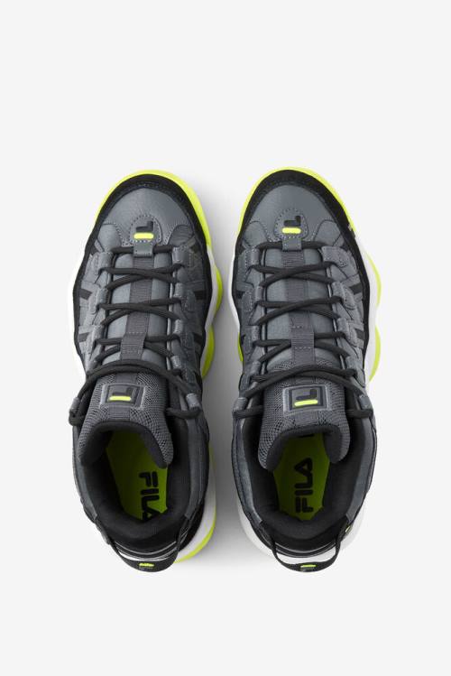 Fila Stackhouse Spaghetti Miesten Tennarit Tummanharmaat Mustat Keltainen | Fila275ES