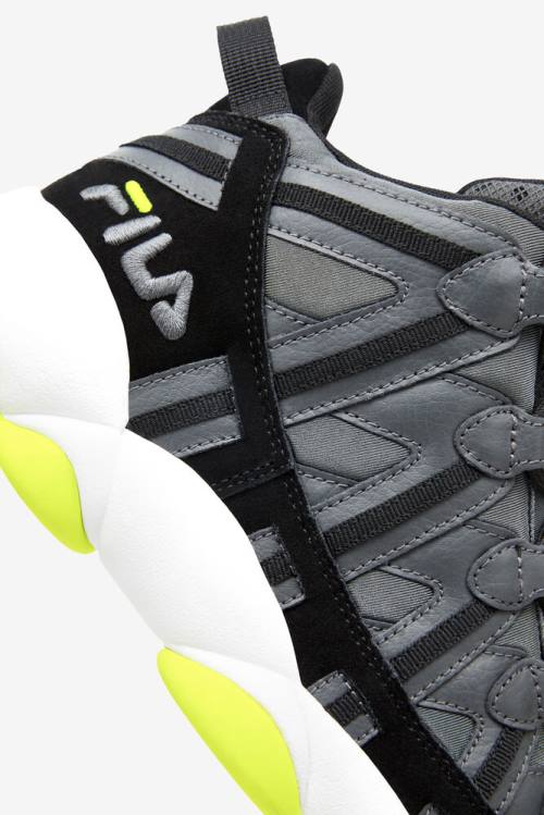 Fila Stackhouse Spaghetti Miesten Tennarit Tummanharmaat Mustat Keltainen | Fila275ES