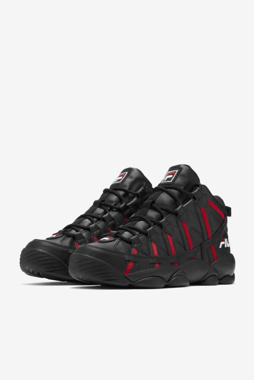 Fila Stackhouse Spaghetti Miesten Tennarit Mustat Punainen Valkoinen | Fila307OL