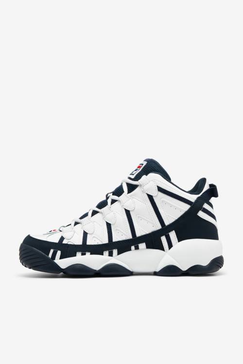 Fila Stackhouse Spaghetti Miesten Tennarit Valkoinen Laivastonsininen Punainen | Fila437EX