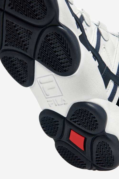 Fila Stackhouse Spaghetti Miesten Tennarit Valkoinen Laivastonsininen Punainen | Fila437EX