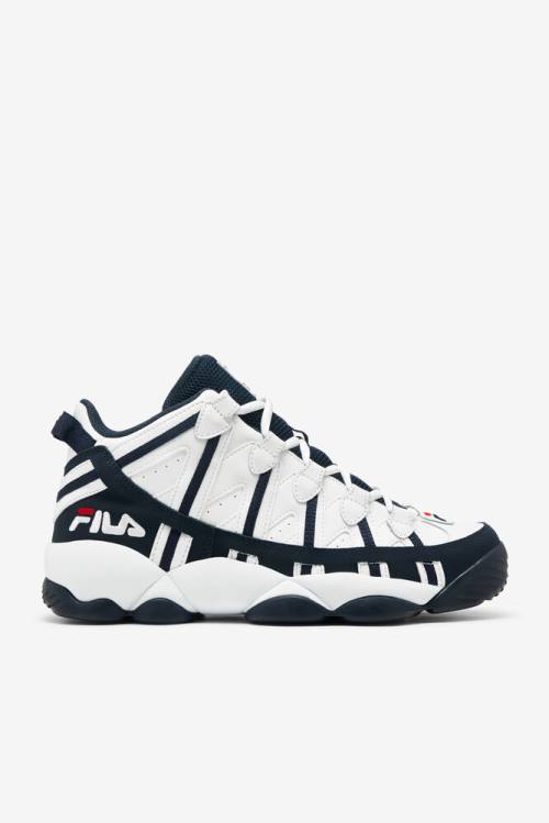 Fila Stackhouse Spaghetti Miesten Tennarit Valkoinen Laivastonsininen Punainen | Fila437EX