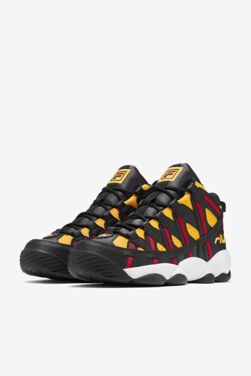 Fila Stackhouse Spaghetti Miesten Tennarit Sitruuna Mustat Punainen | Fila615PX