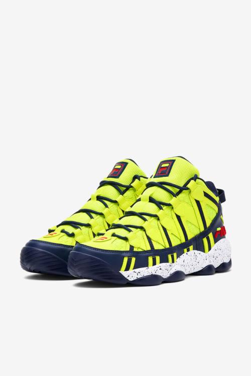 Fila Stackhouse Spaghetti Miesten Tennarit Keltainen Laivastonsininen Valkoinen | Fila928BH