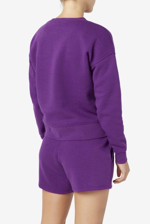 Fila Stina Crew Naisten Puserot Violetit | Fila829WP