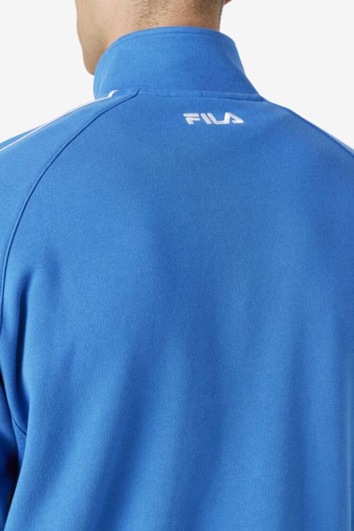 Fila Sutton Track Miesten Takki Sininen Valkoinen Koralli Pinkki | Fila068PH