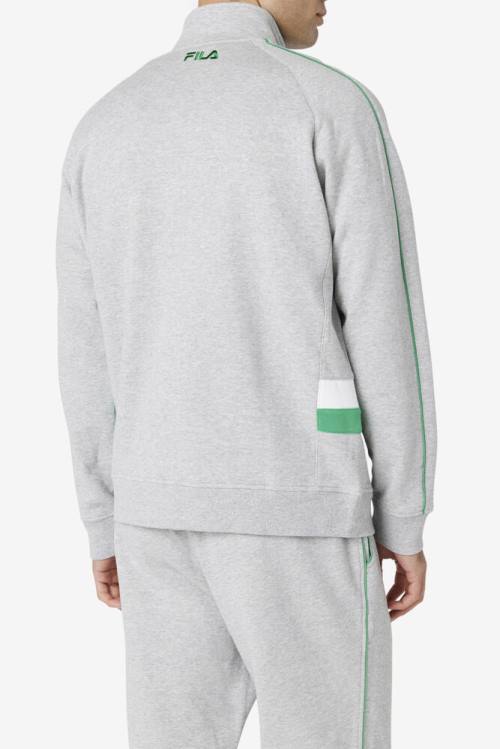 Fila Sutton Track Miesten Takki Vaaleanharmaat Valkoinen | Fila720XG