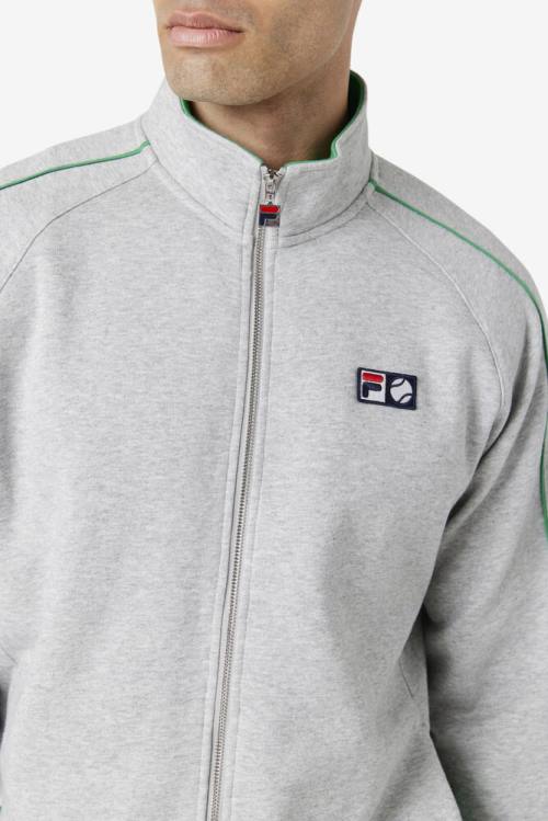 Fila Sutton Track Miesten Takki Vaaleanharmaat Valkoinen | Fila720XG
