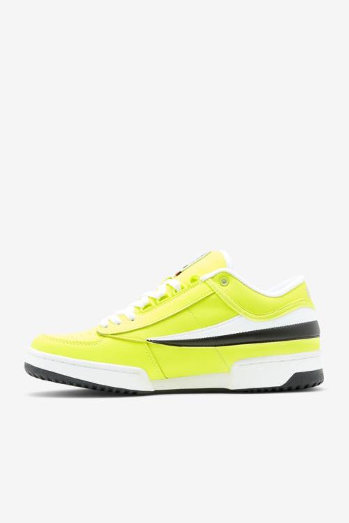 Fila T-1 Mid Miesten Tennarit Keltainen Mustat Valkoinen | Fila472TL