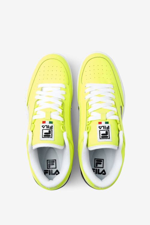 Fila T-1 Mid Miesten Tennarit Keltainen Mustat Valkoinen | Fila472TL