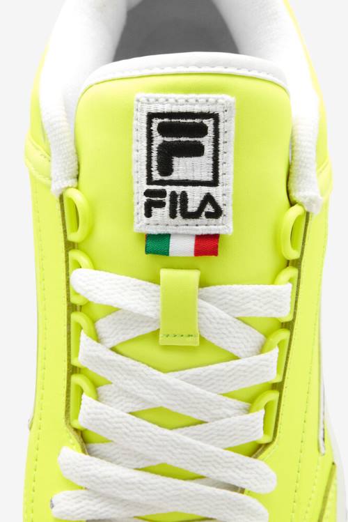 Fila T-1 Mid Miesten Tennarit Keltainen Mustat Valkoinen | Fila472TL