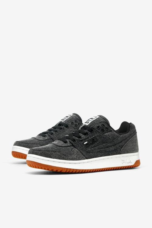 Fila T-2 Denim Miesten Tennarit Mustat Valkoinen | Fila724GO