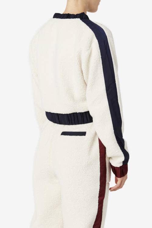 Fila Tabitha Crewneck Naisten Puserot Laivastonsininen Ruskea | Fila806QZ