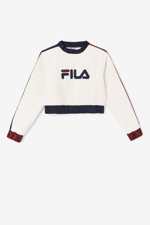 Fila Tabitha Crewneck Naisten Puserot Laivastonsininen Ruskea | Fila806QZ