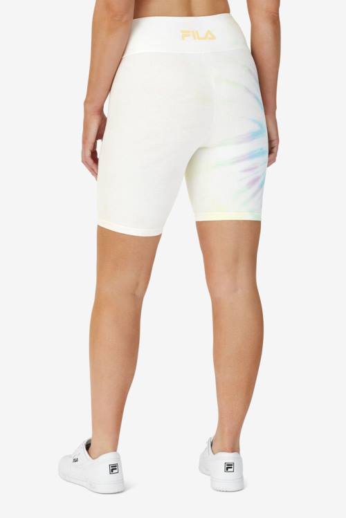 Fila Taima Tie Dye Bike Naisten Shortsit Kerma | Fila735XP