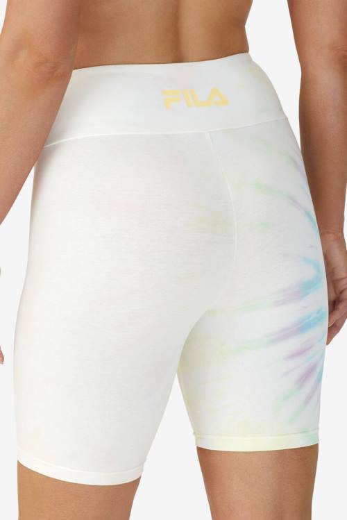 Fila Taima Tie Dye Bike Naisten Shortsit Kerma | Fila735XP
