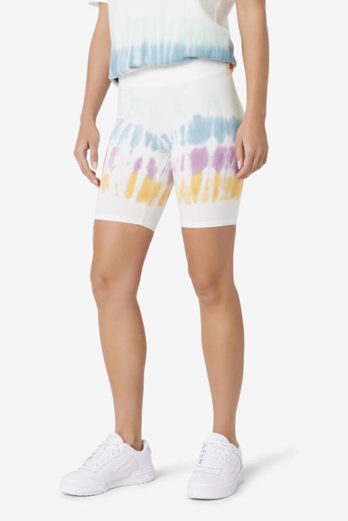 Fila Taima Tie Dye Bike Naisten Shortsit Valkoinen | Fila795YP