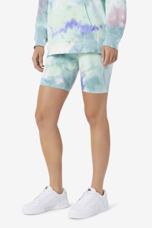 Fila Taima Tie Dye Bike Naisten Shortsit Sininen | Fila801FX