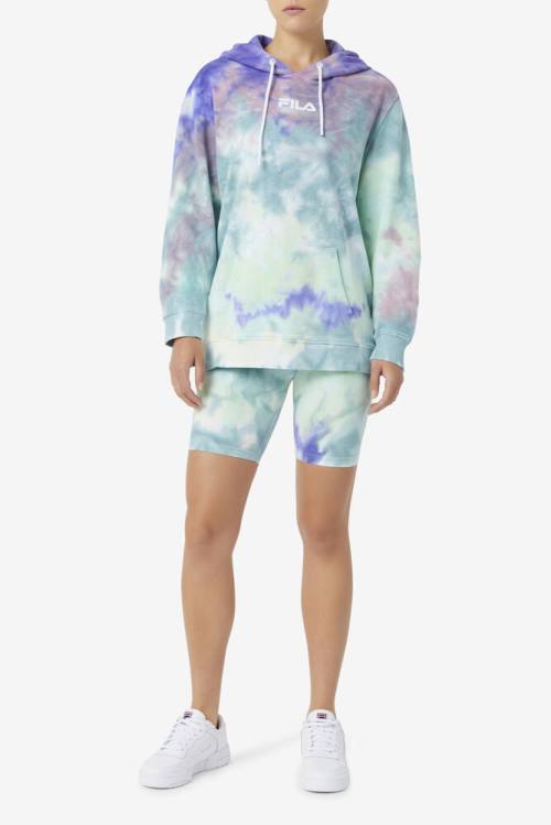 Fila Taima Tie Dye Bike Naisten Shortsit Sininen | Fila801FX