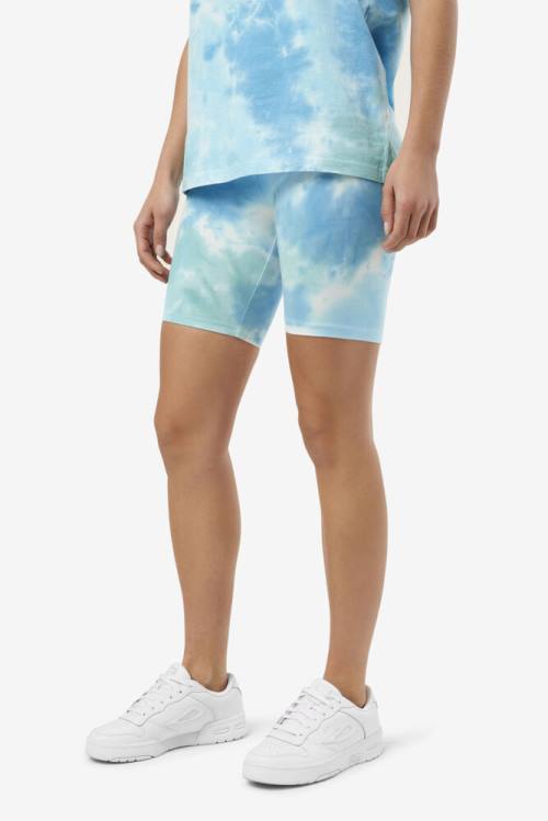 Fila Taima Tie Dye Bike Naisten Shortsit Valkoinen | Fila890ES
