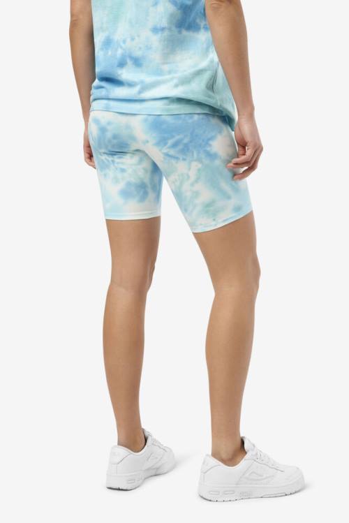 Fila Taima Tie Dye Bike Naisten Shortsit Valkoinen | Fila890ES
