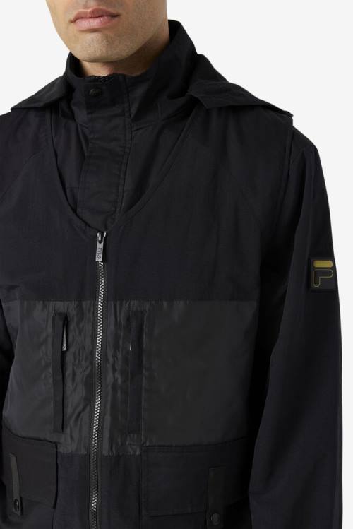 Fila Tate 3-in-1 Utility Miesten Takki Mustat | Fila942OV