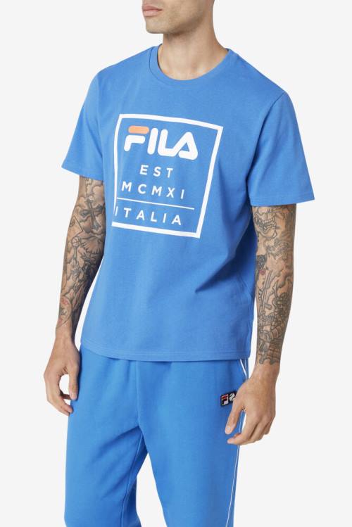 Fila Tenez Tee Miesten T Paidat Sininen | Fila493MI